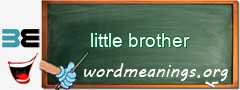 WordMeaning blackboard for little brother